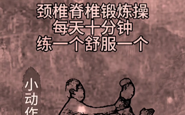 颈椎脊椎锻炼操 每天十分钟练一个舒服一个 每日健康养生哔哩哔哩bilibili