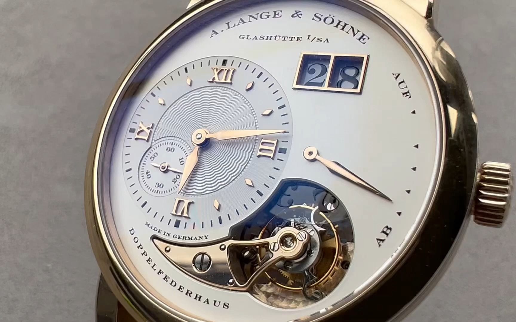 【watchbox 测评】朗格 朗格一 蜜金陀飞轮 722.050 测评