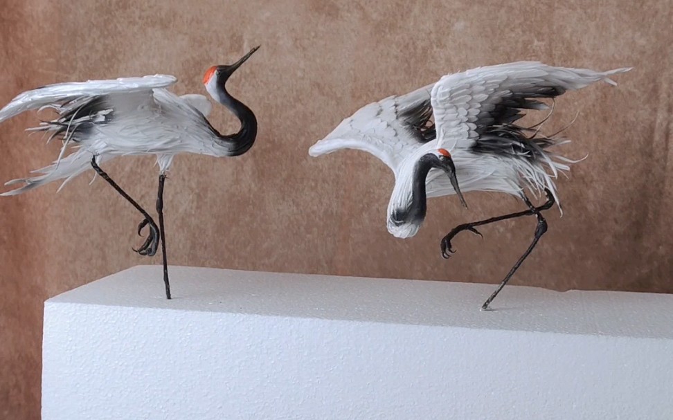 粘土仙鹤春天来了我们一起跳恰恰来自于白鹤少年亮的插画灵感逅山亮