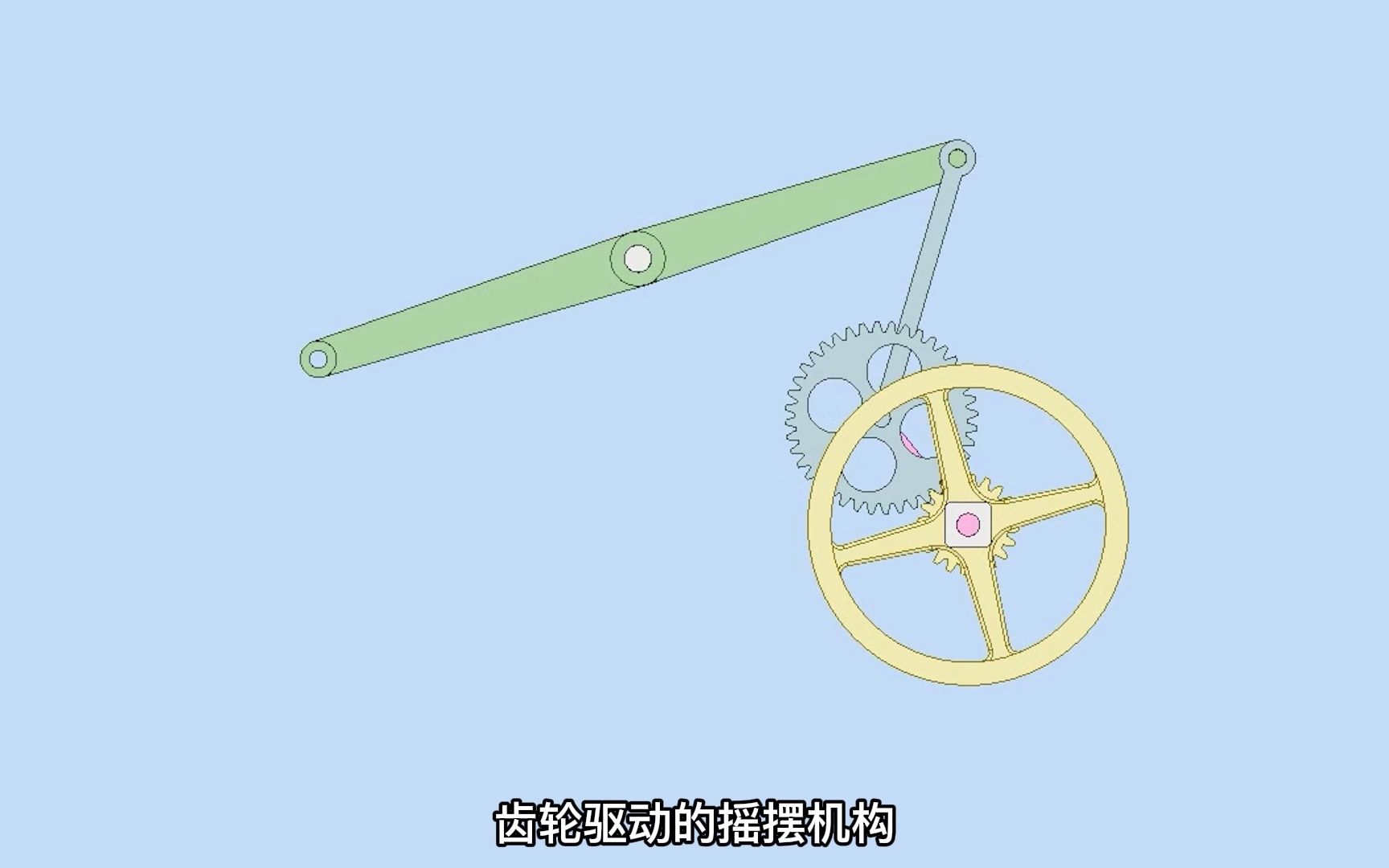 活动作品分享一个齿轮驱动的摇摆机构一起看看吧