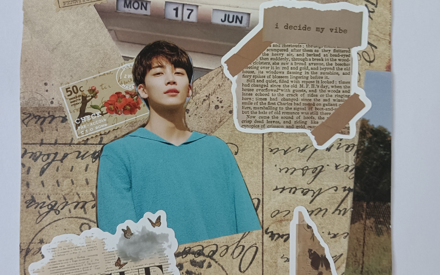 新粉追星手账——次人轻复古系列seventeen尹净汉