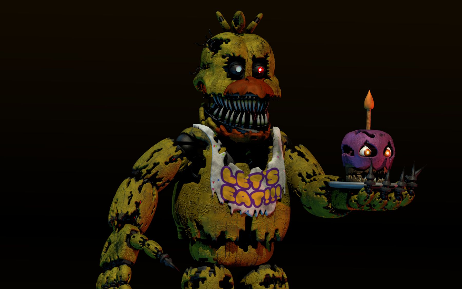 fnaf4玩具熊的五夜后宫第四代同人游戏试玩五点被费斯熊堵门