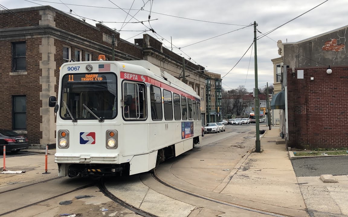 [youtube]美国费城有轨电车septa route 11 trolley darby loop