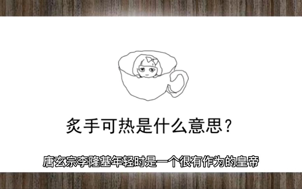 炙手可热竟是这样的典故?哔哩哔哩bilibili