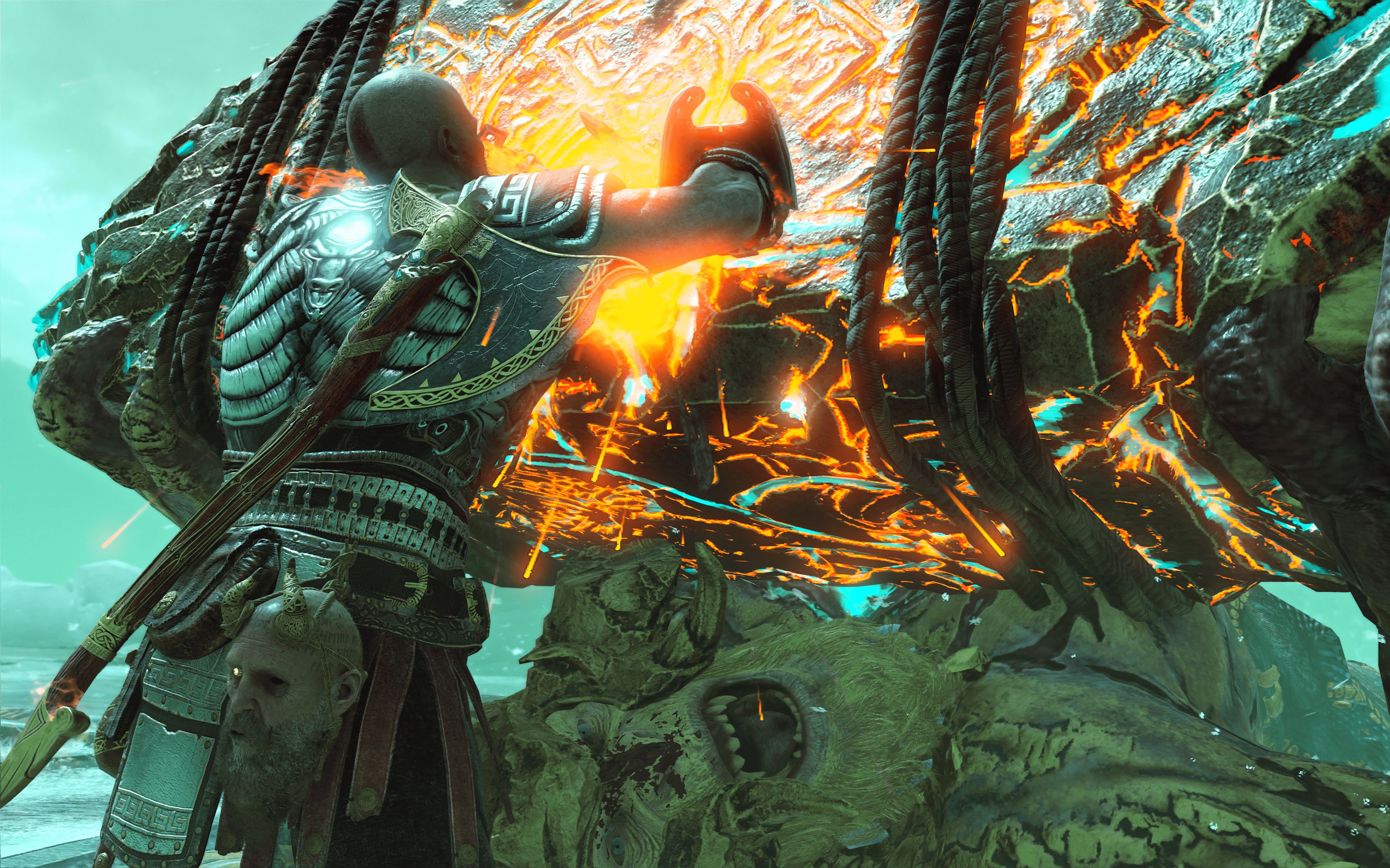 ps5 4khdr】奎爷赫尔海姆击杀守桥人 掏出