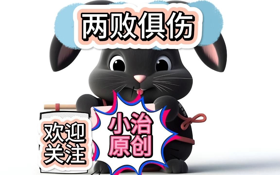 小治带你学成语:两败俱伤(中文字幕拼音注释版本)