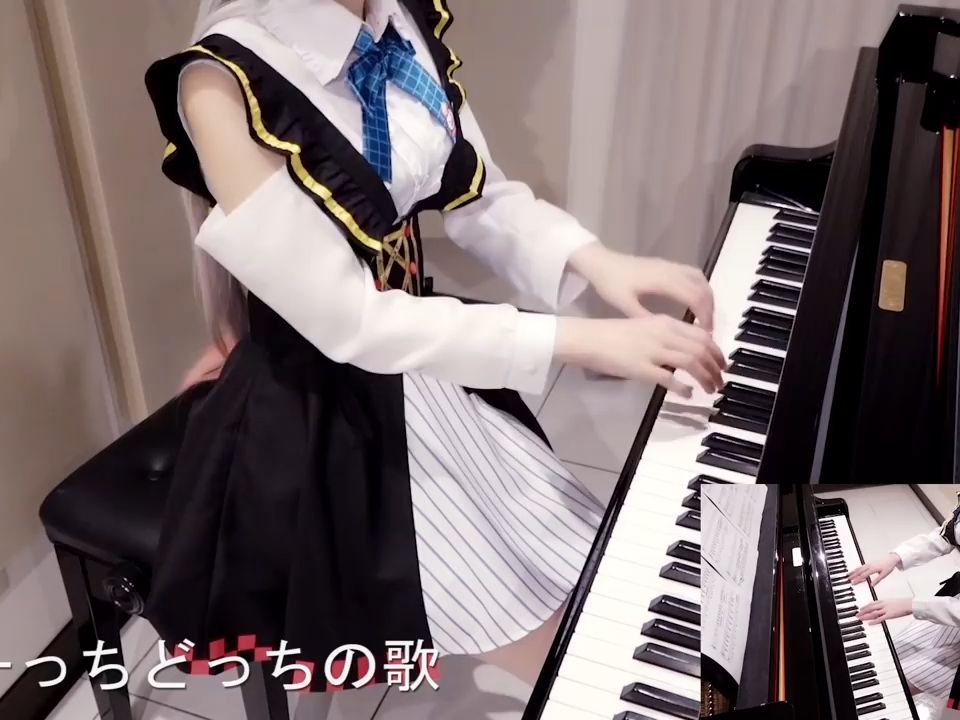 【转载】百鬼あやめ どーっちどっちの歌 Nakiri Ayame DocchiDocchi Song ピアノ哔哩哔哩bilibili