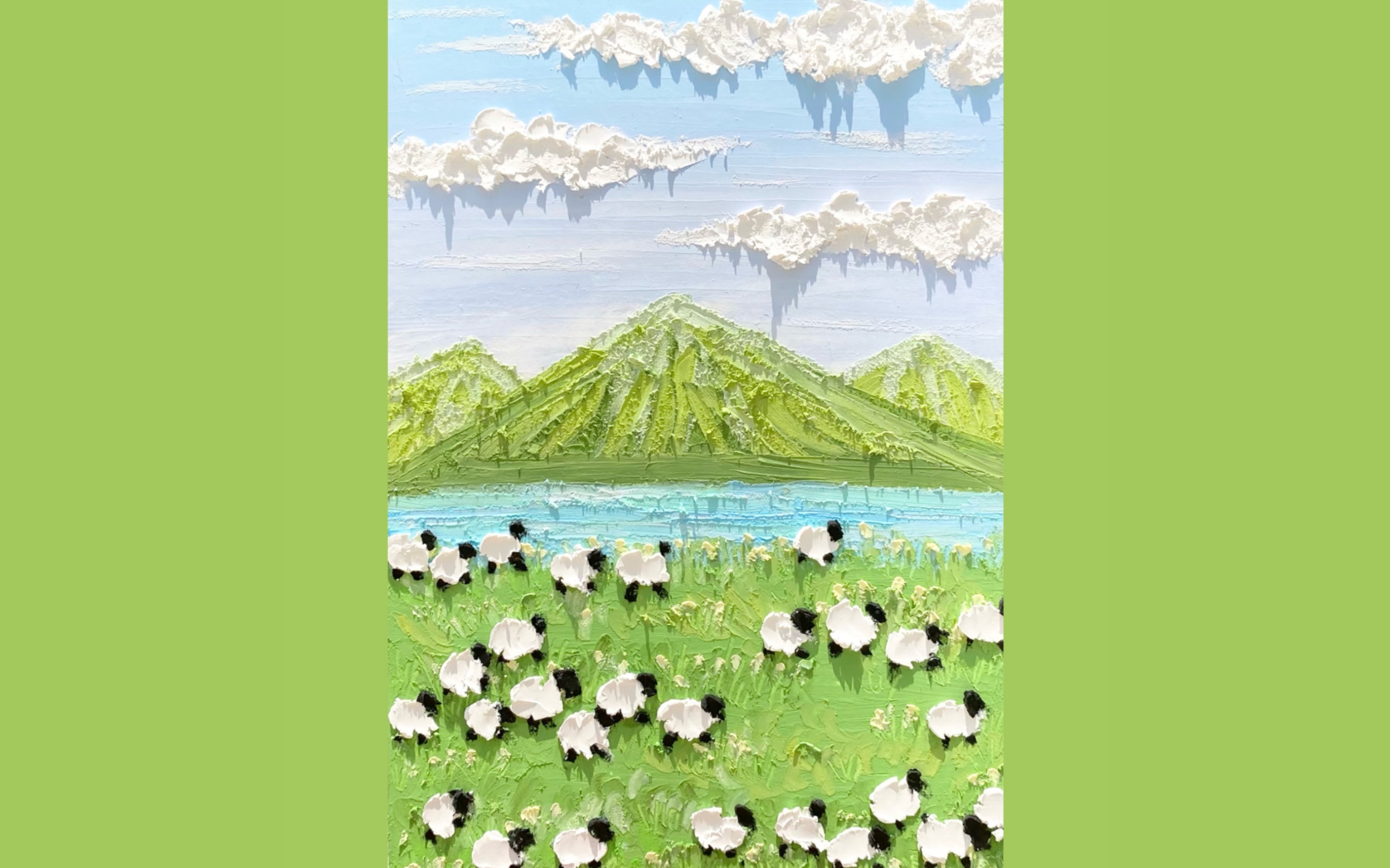 油画棒原创——绵羊(一口一个小羊教程来哒!)_哔哩哔哩_bilibili