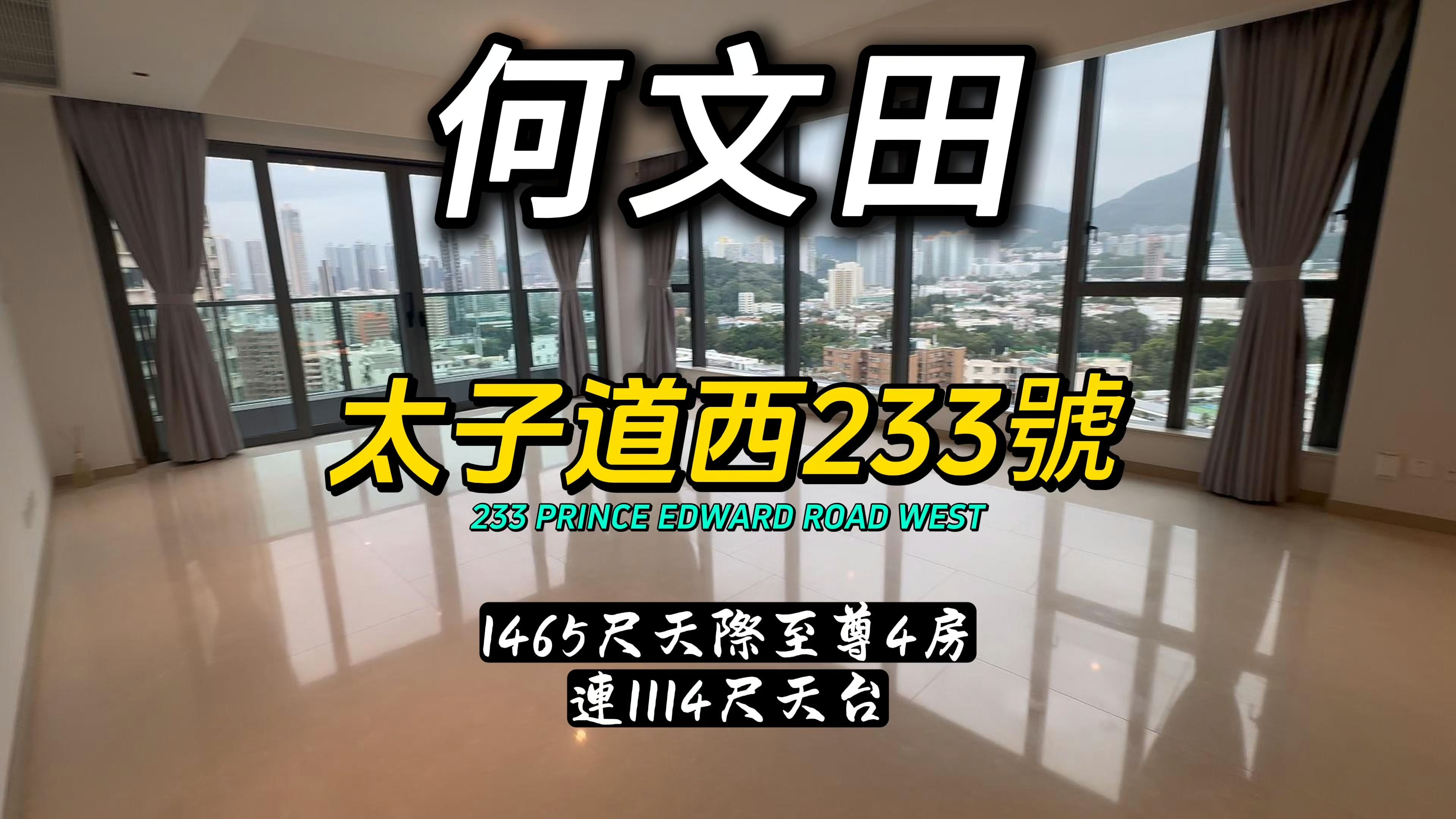 何文田太子道西233号 1465尺天际至尊4房连1114尺天台哔哩哔哩bilibili