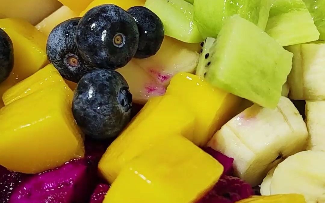 五谷黑酸奶水果捞