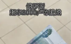 Download Video: 俄罗斯2000卢布（200rmb）超市购买力