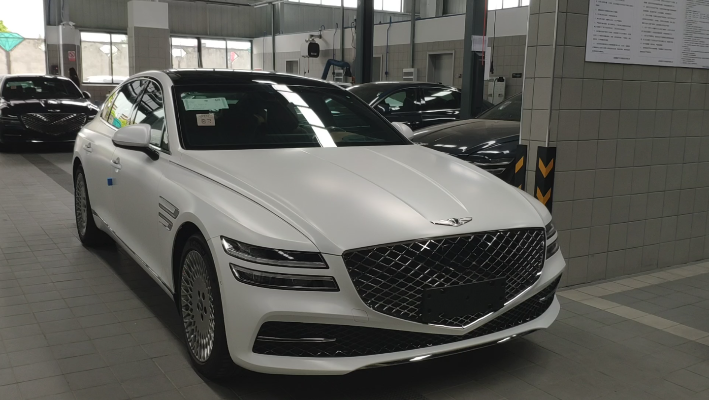 眉山用户的捷尼赛思g80哑光白今天完成交车,看看我们都准备了些什么呢