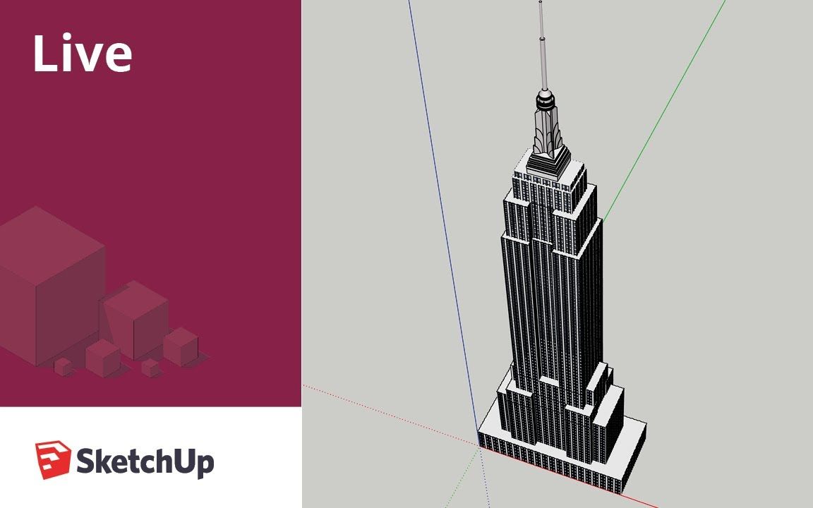 [图]硬核 在SketchUp中建造帝国大厦 | Modeling the Empire State Building in SketchUp