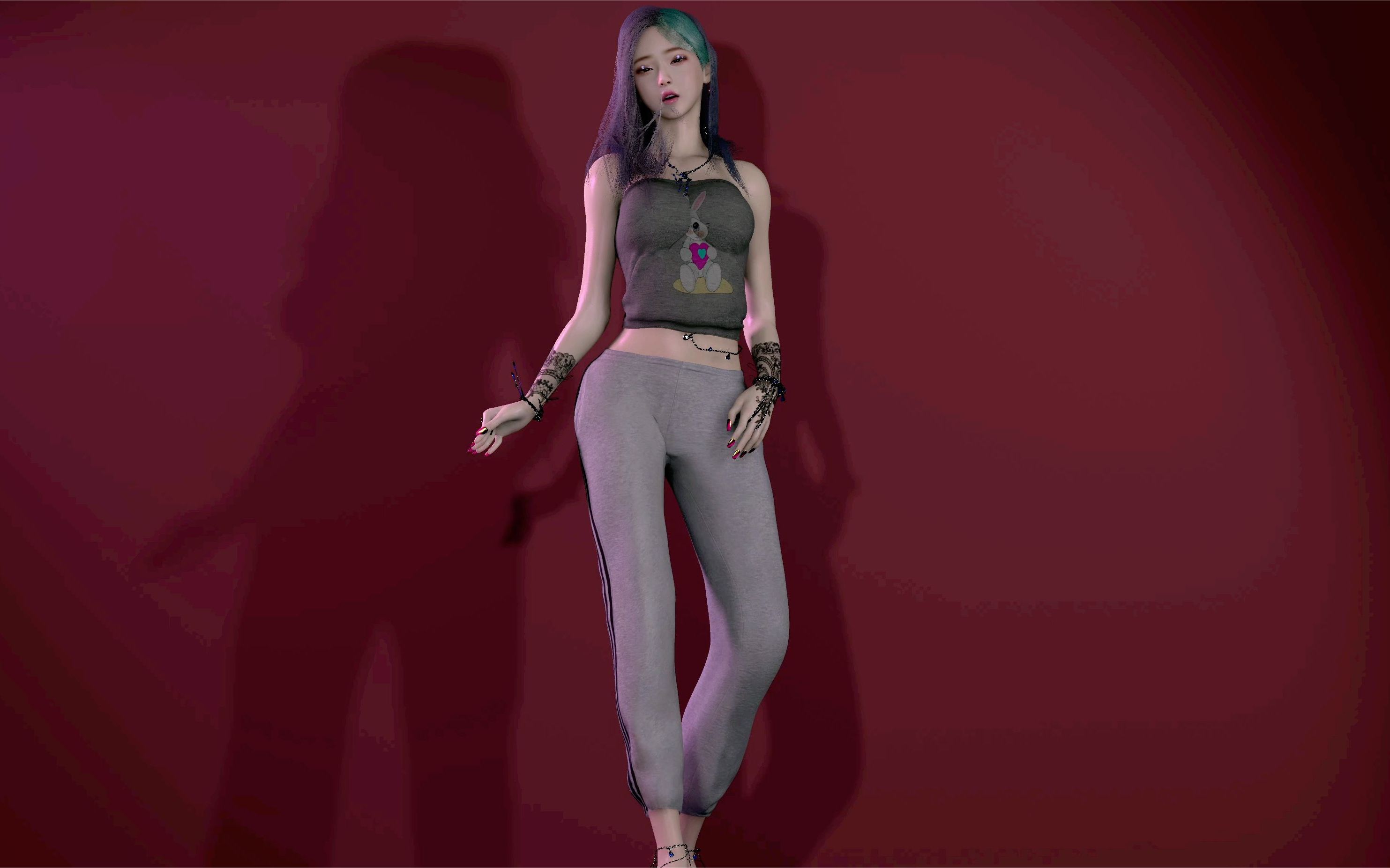 最逼真的美女建模游戏,一首非常动感的歌曲舞蹈!