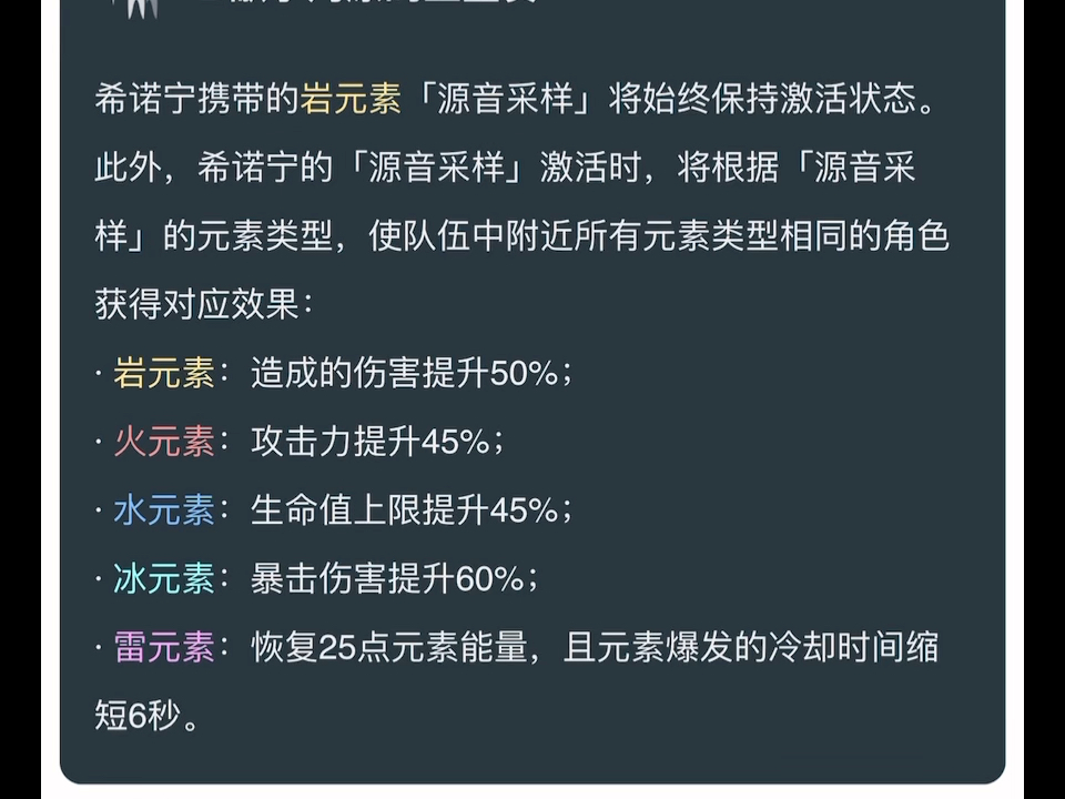 希诺宁二命隐藏信息,也就是说以后新火C都是攻击模组,新水C都是生命模组,雷系新角色大招百分百有空窗期,我是从百度贴吧看到有人说希诺宁二命对...