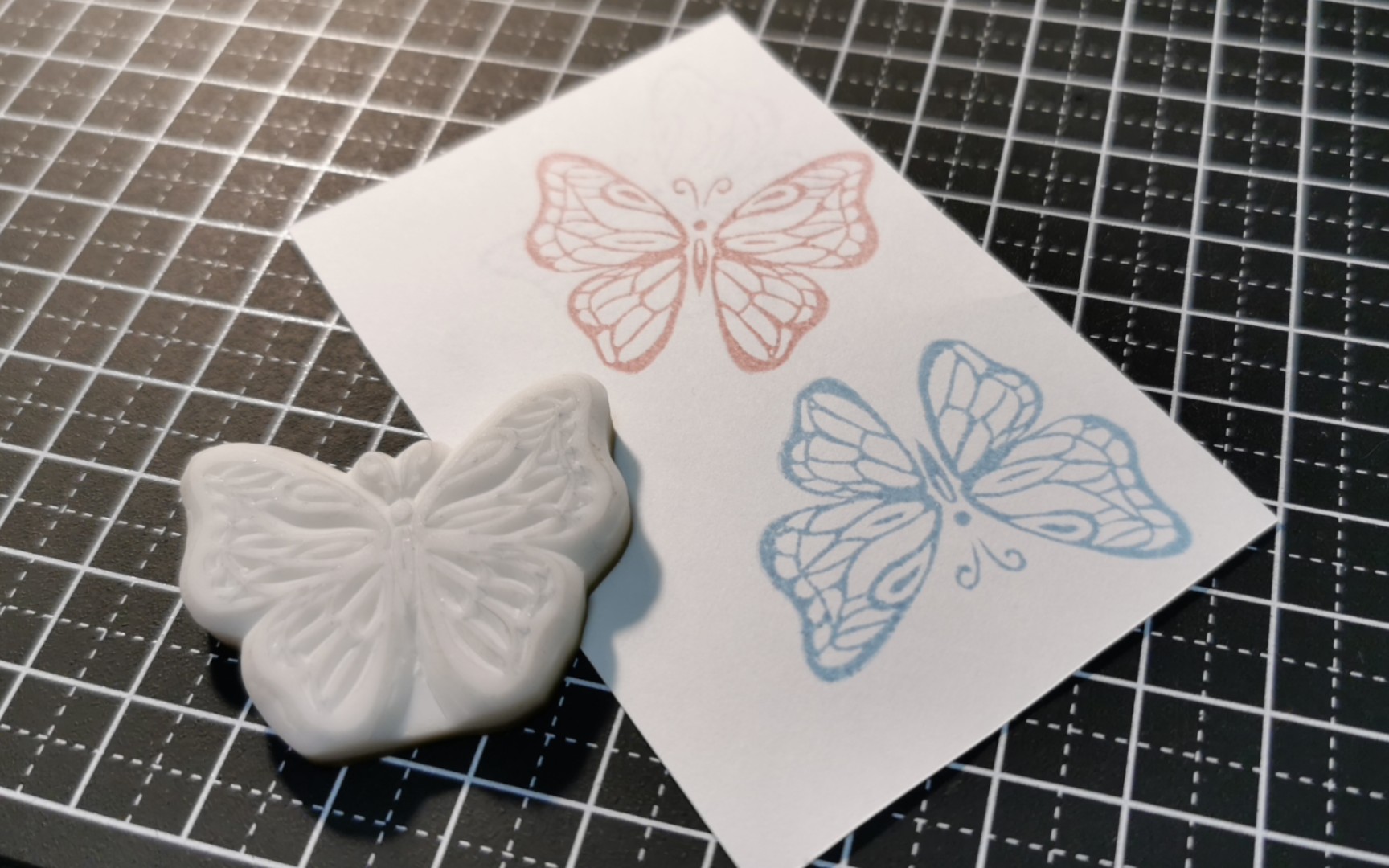 【橡皮章】速撸一只小蝴蝶(超级简单 有手就会)