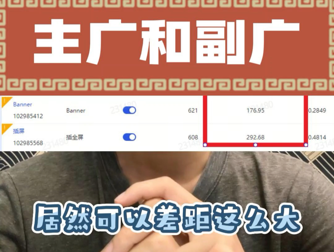 广告联盟的主广和副广哔哩哔哩bilibili