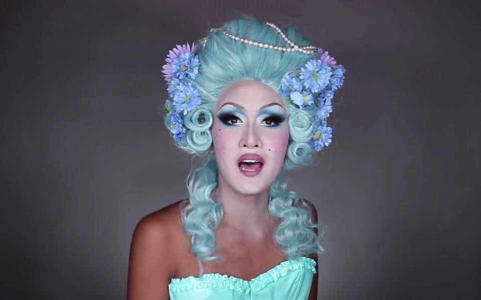 欧美变装皇后18世纪玛丽皇后同款盘发教程