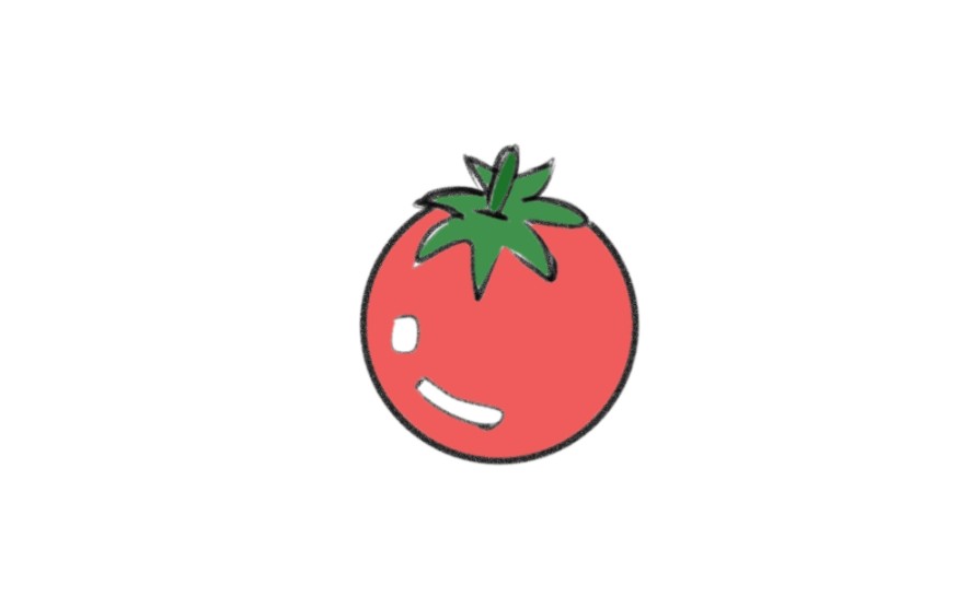 番茄的简笔画 简单图片
