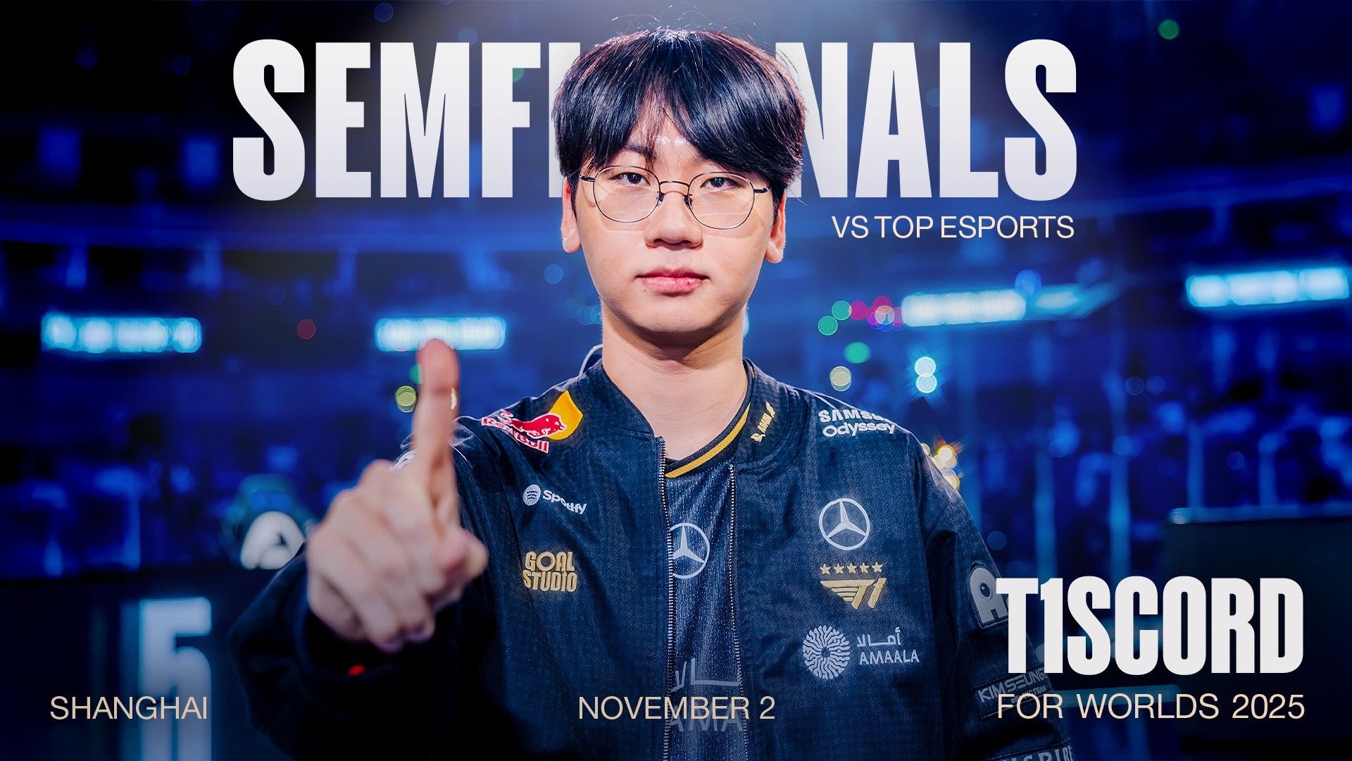 赛事语音《T1SCORD》全球总决赛 vs TES(半决赛)