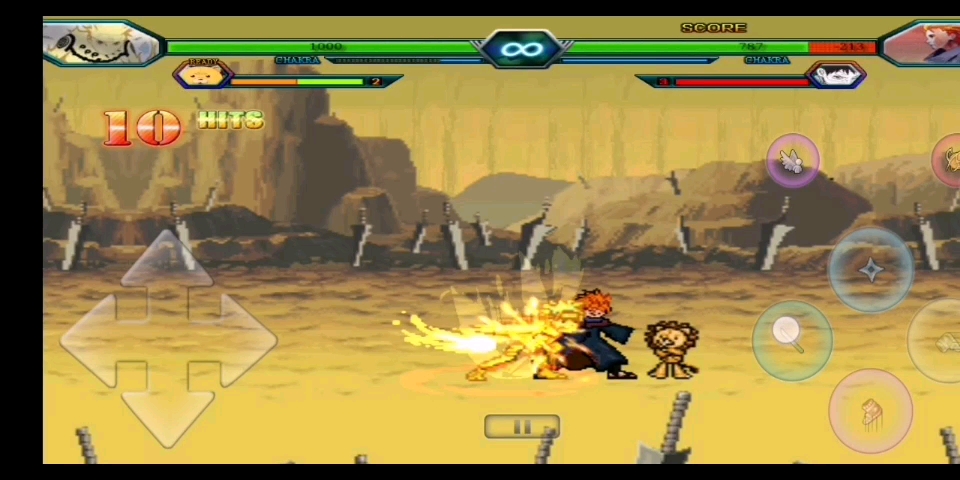 死神vs火影内测35金鸣超帅连招