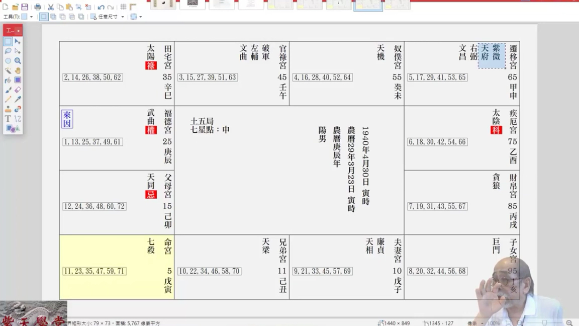 [图]北派河洛紫薇斗數「小白對策二，」#紫微斗数 紫天雪堂「楚天雲闊」