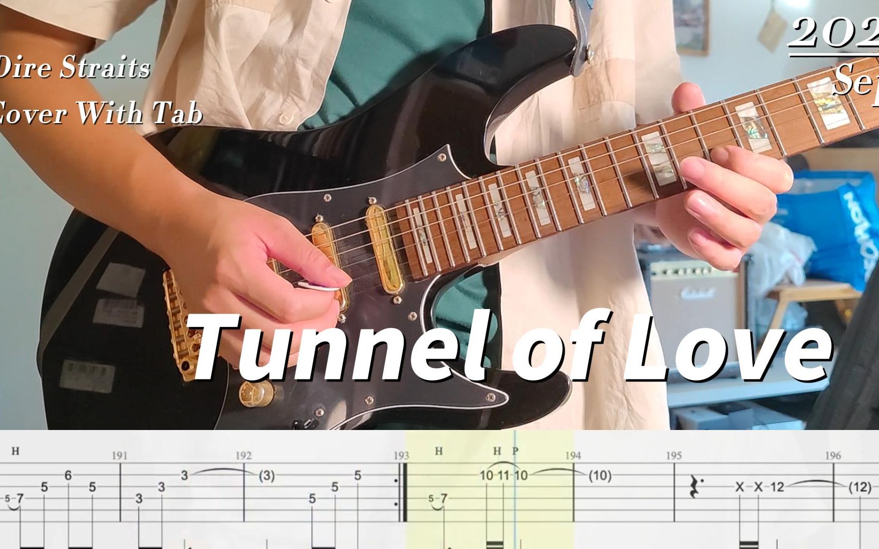 [图]Tunnel of Love-Dire Straits 尾奏带谱翻弹