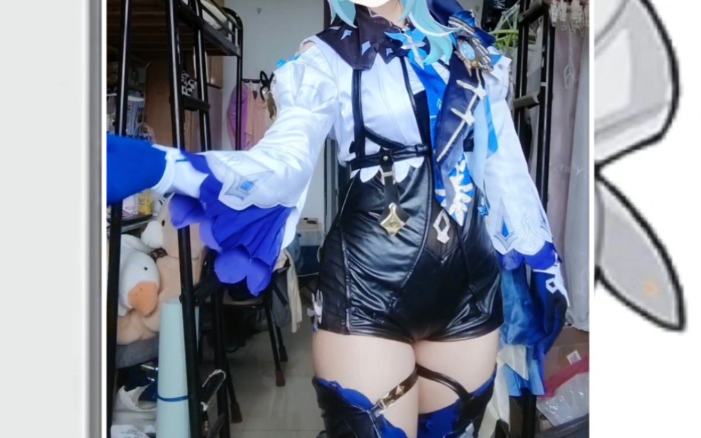 优菈cos,不懂皮袜勒肉的人有难了2.