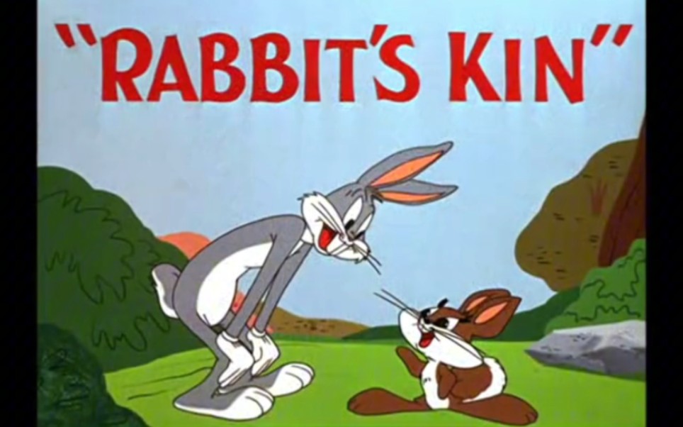 华纳动画兔八哥兔子家族 Rabbit's Kin.1952.原版标题卡开头和结尾哔哩哔哩bilibili