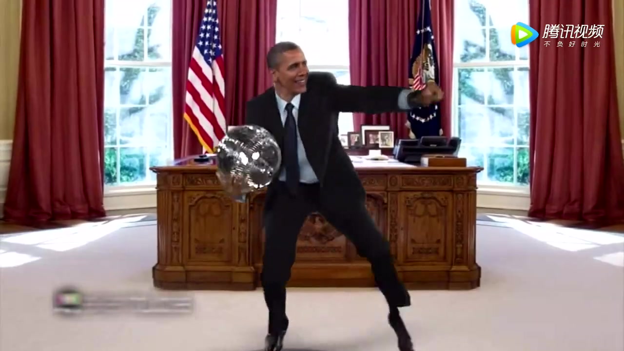 奥巴马跳舞图片