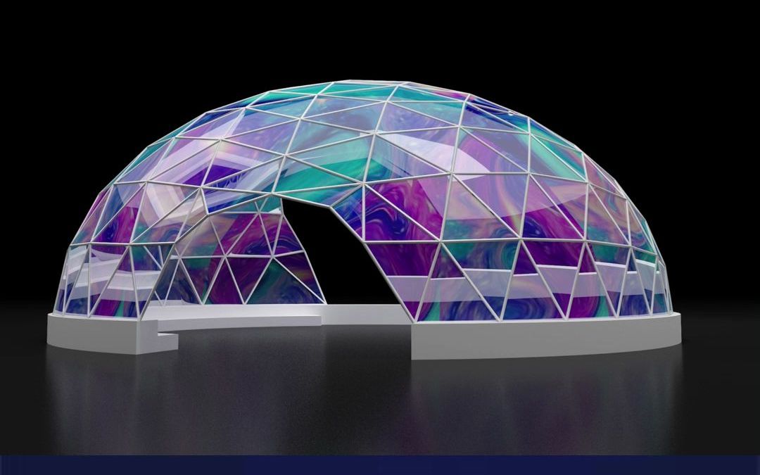 炫彩亚克力景观装置,蚂蚁美陈