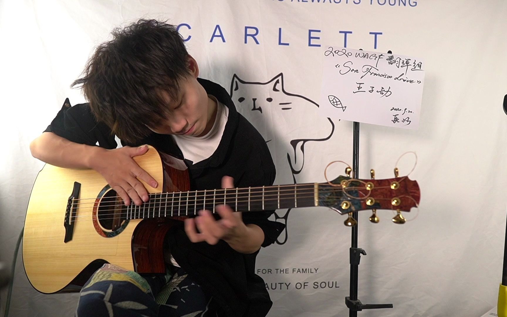 2020wagf指弹大赛 翻弹组 决赛 王子劼 《san francisco drive》_哔哩