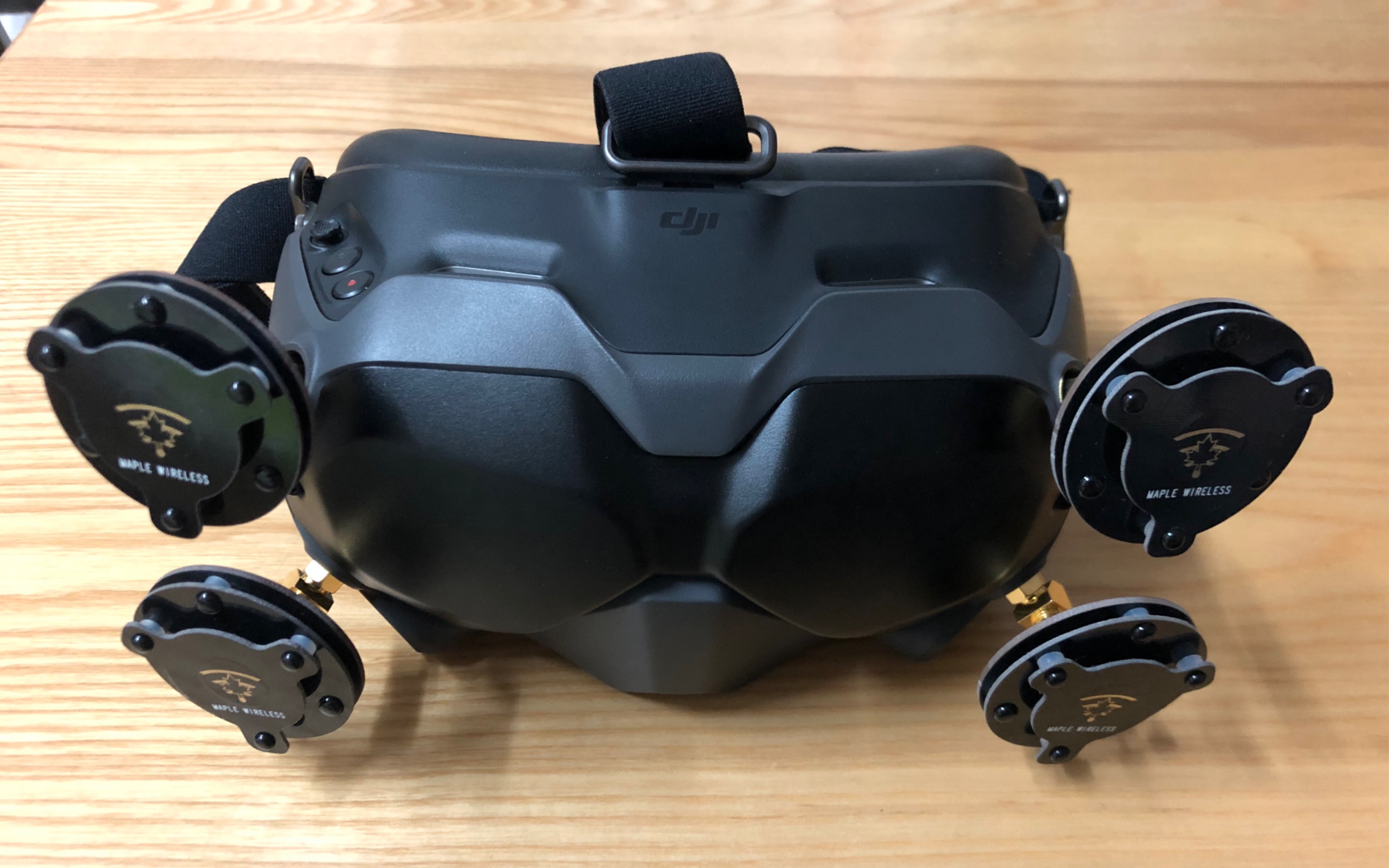 大疆fpv眼镜dvr枫叶天线套装初试