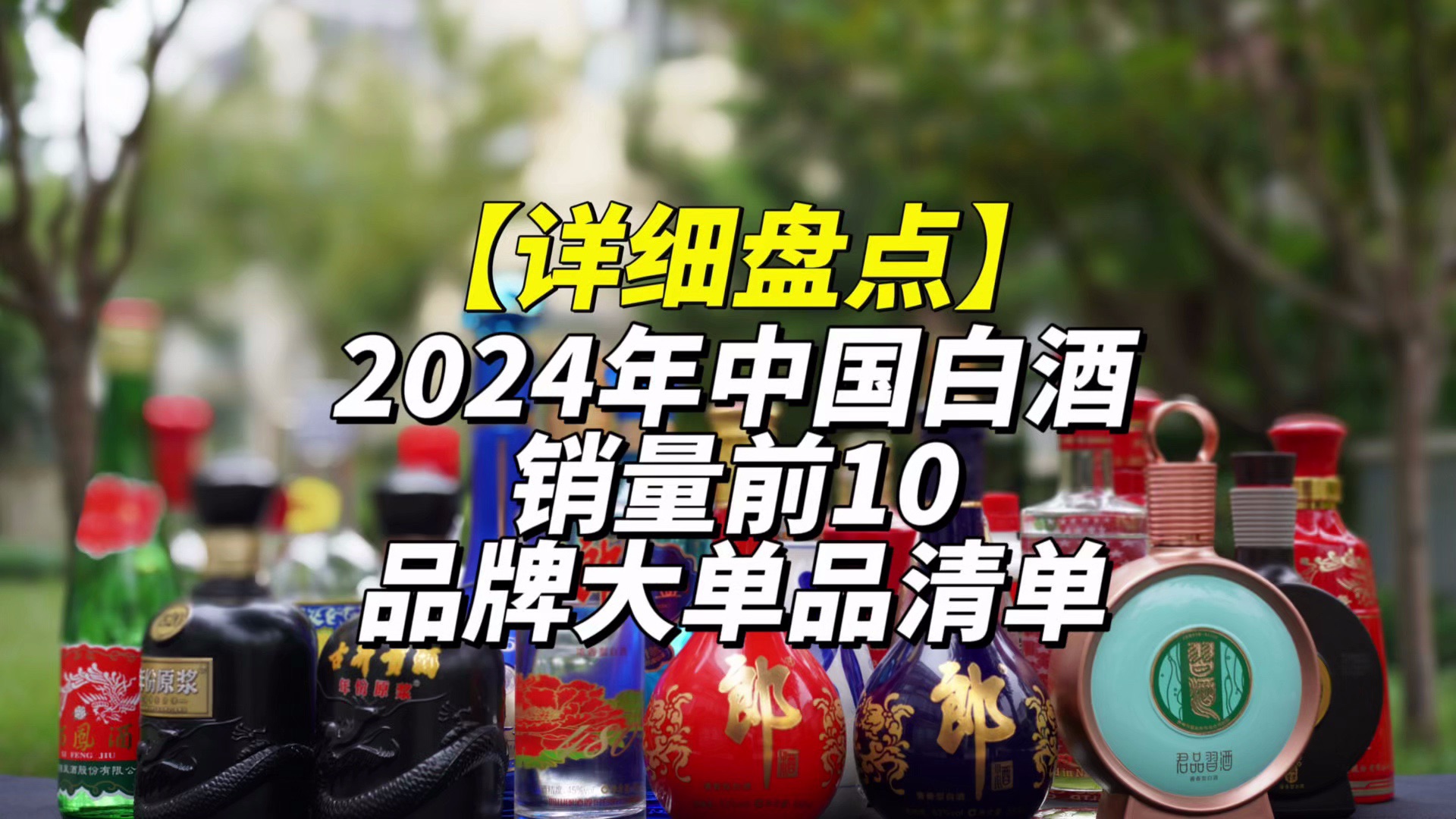 详细盘点:2024年中国白酒销量前10的品牌的大单品清单哔哩哔哩bilibili