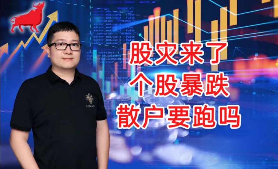 股灾来了!个股暴跌,散户要跑吗?哔哩哔哩bilibili