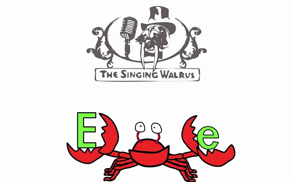 英语启蒙《会唱歌的海象》letter game - find the letter e - the