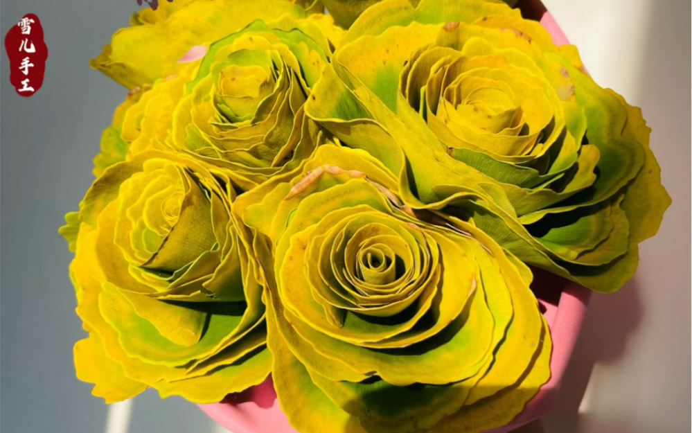 银杏树叶玫瑰花