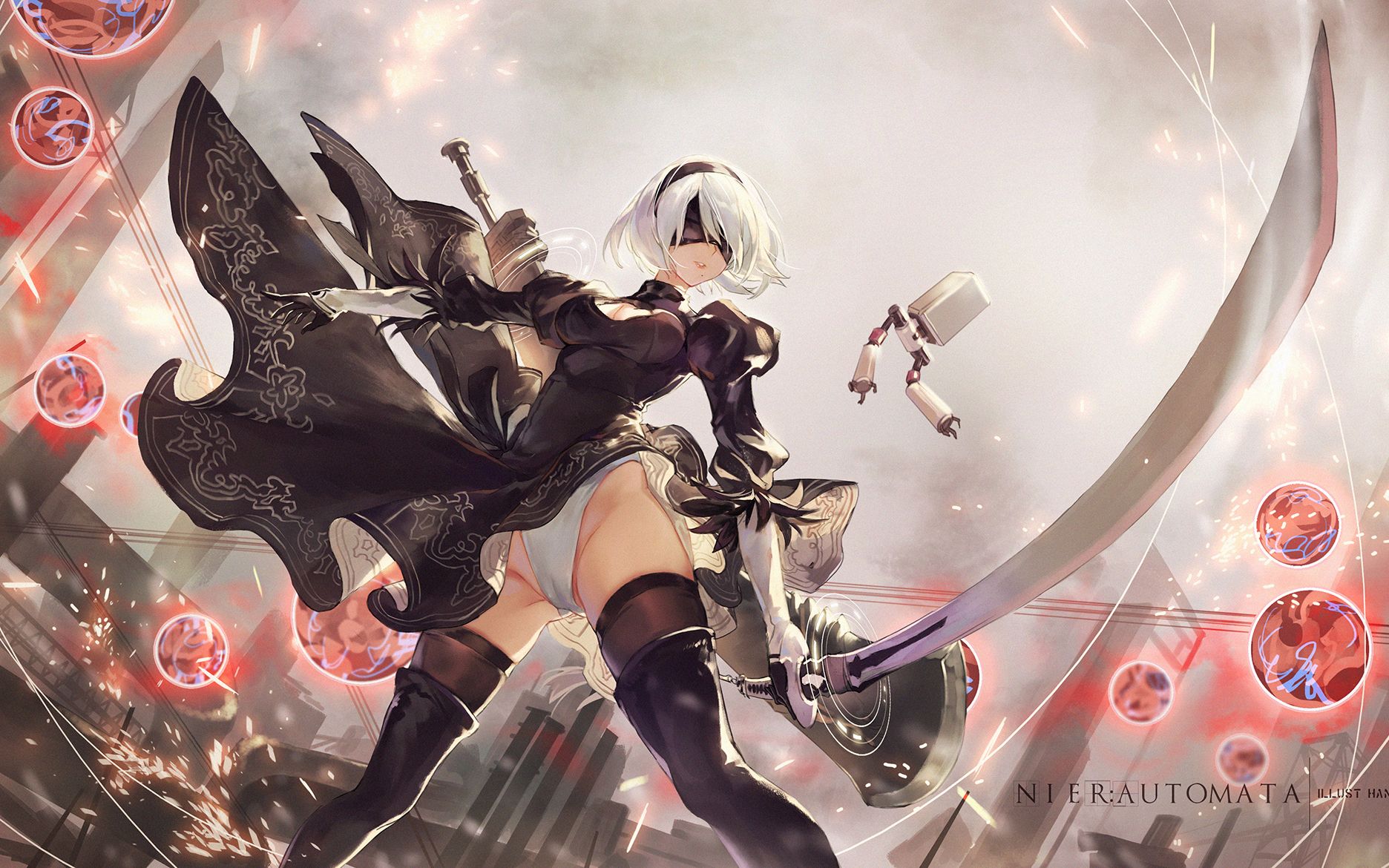 【尼尔】bug纪元 我摔倒了,要2b姐姐亲亲才能起来_单机游戏_游戏_bili