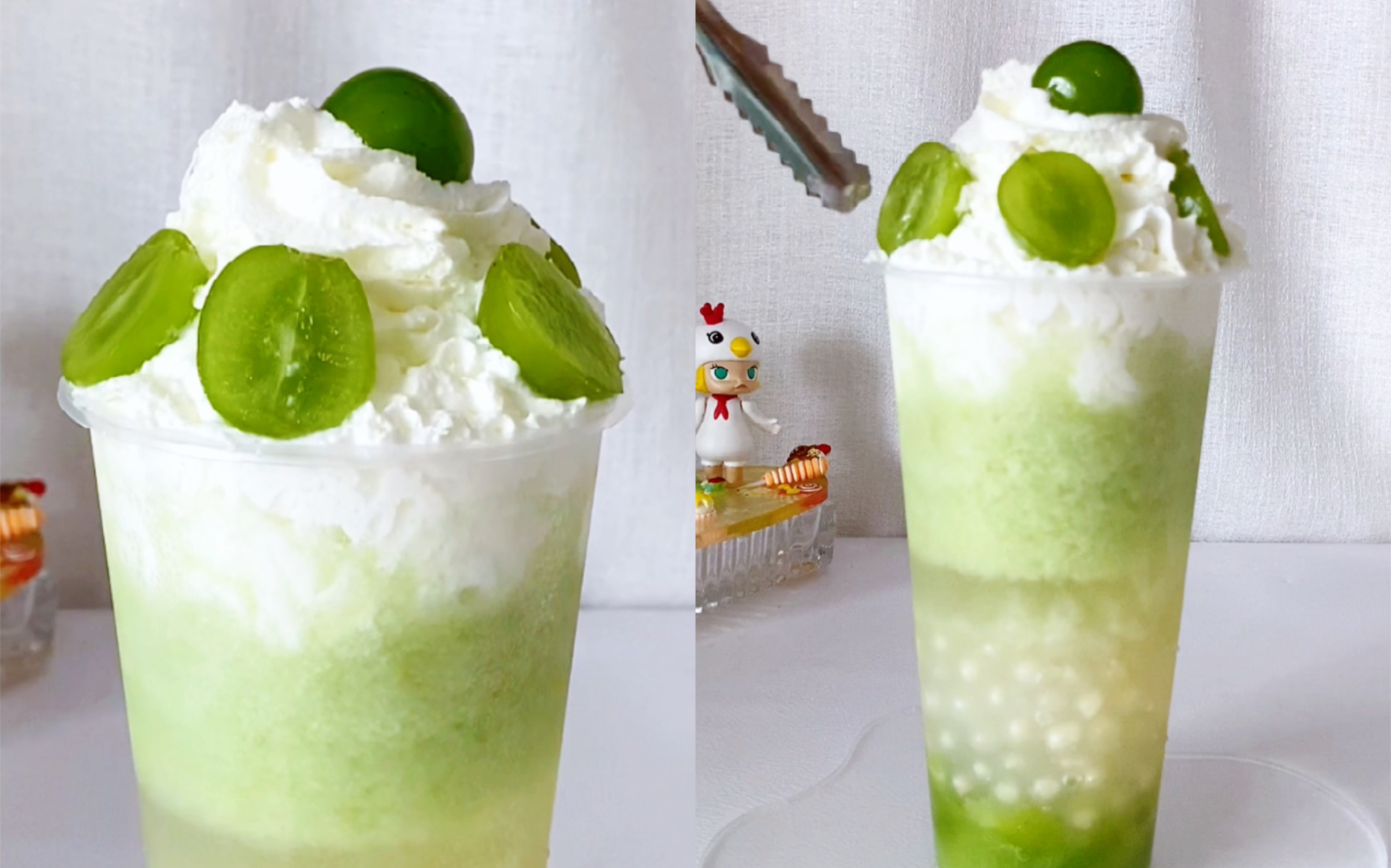 复刻coco雪顶雨后青提!一整个赶超原版有木有?巨简单哦