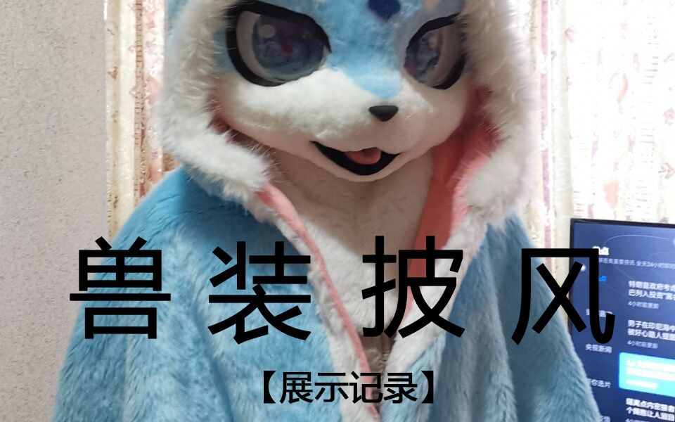 【兽装fursuit】毛毛用套耳兜帽披风展示_哔哩哔哩_bilibili