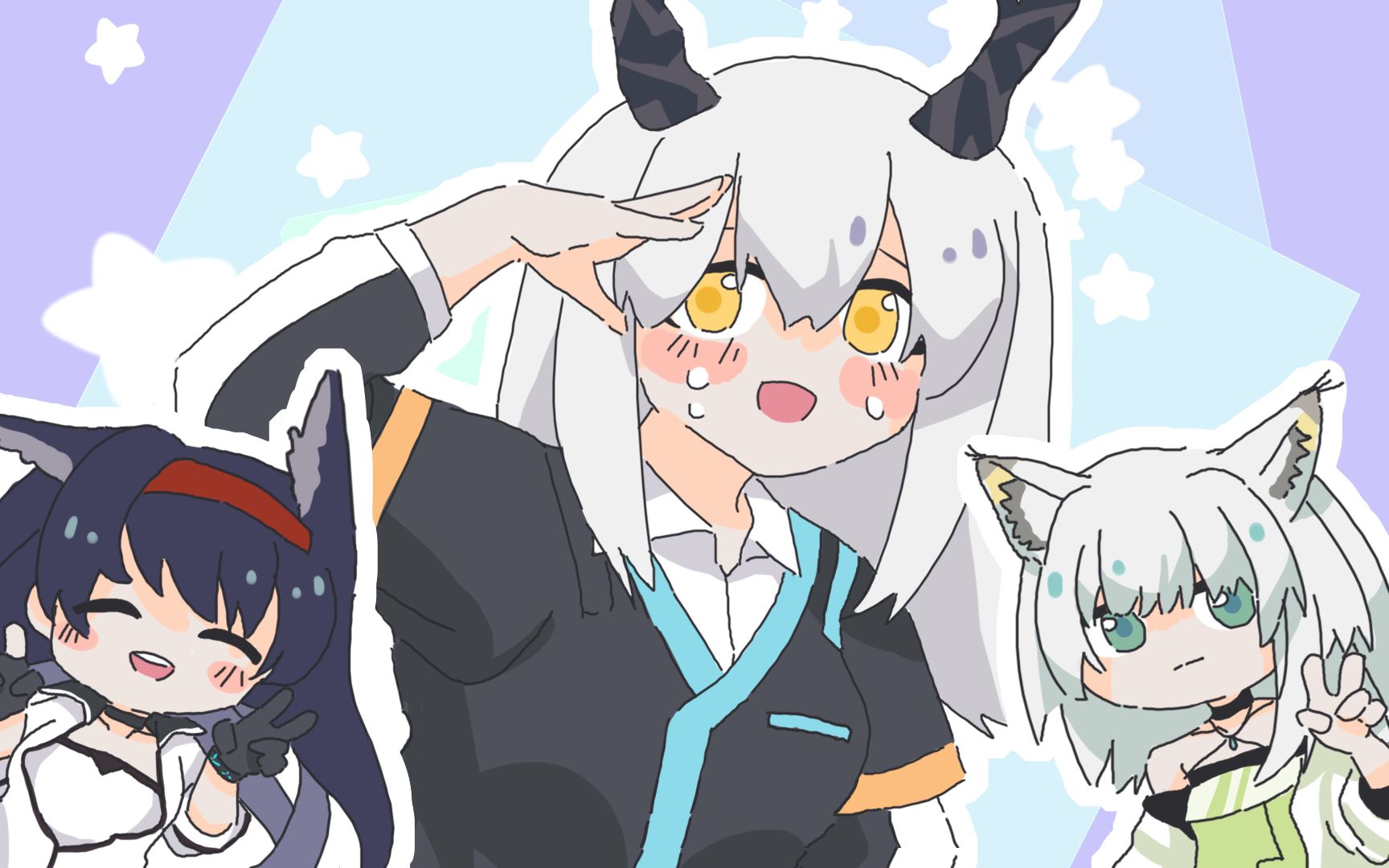 【明日方舟同人手书】散步的鹰小姐