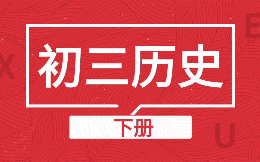 初中历史 下册 初三历史 九年级历史 下册 国家中小学网络课堂哔哩哔哩bilibili