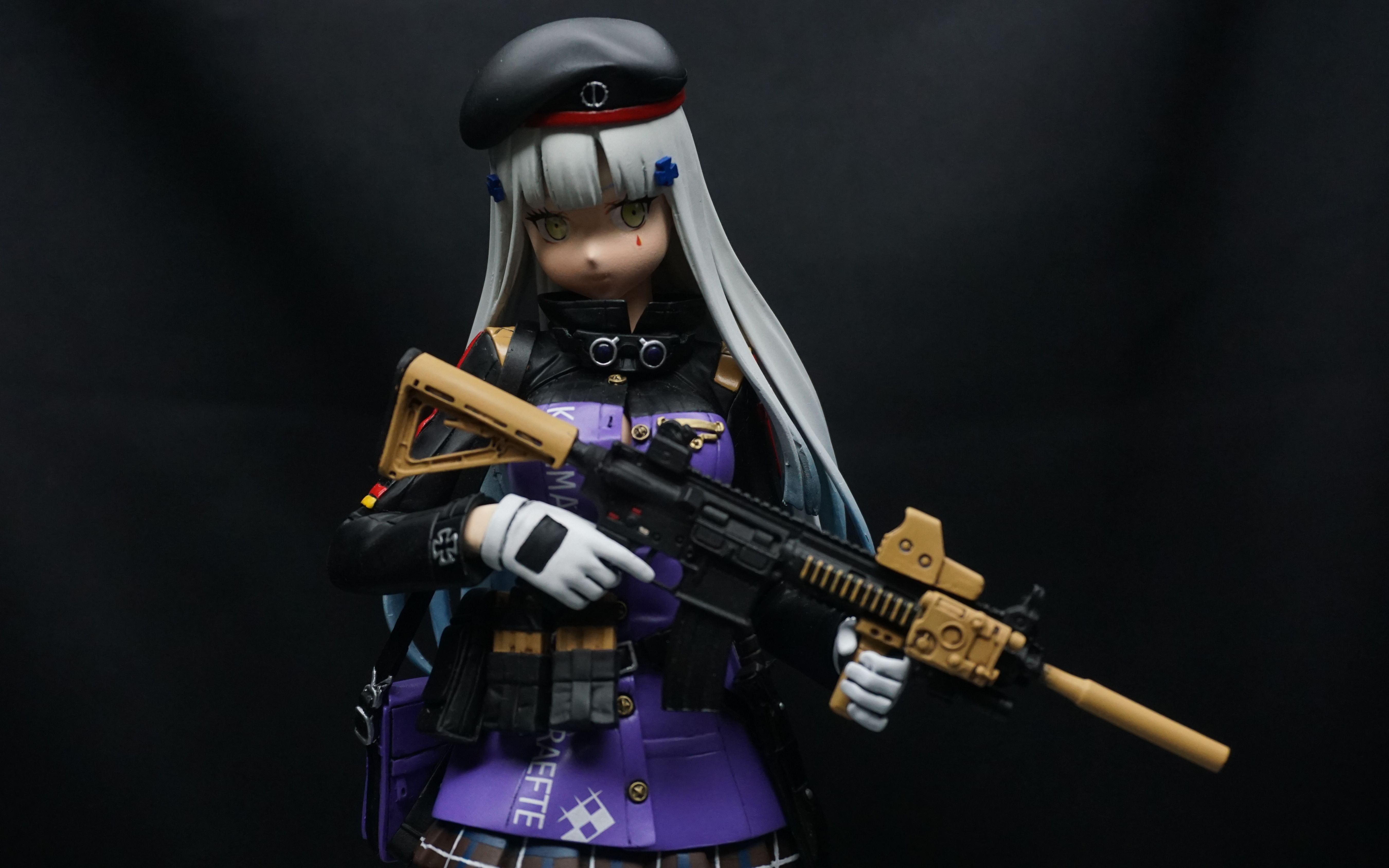 wf2019夏少女前线hk416gk白模手办制作上色心得经验分享