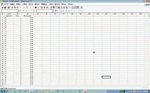 [图]minitab中文使用视频教程-测量系统分析