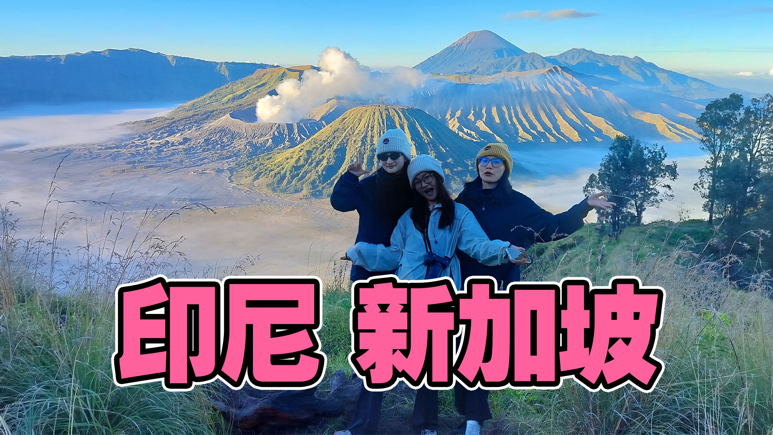 性价比超高印尼新加坡旅游攻略 | 布罗莫伊真火山 | 巴厘岛佩妮达 | 罗威纳追海豚哔哩哔哩bilibili