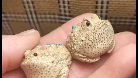 手工竹雕刻蟾蜍 可爱至极(2)