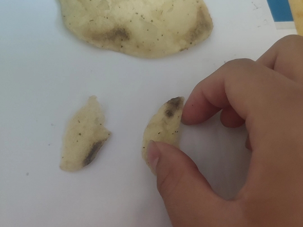 乐事薯片吃到这样的正常不,好像是坏土豆啊,有点害怕