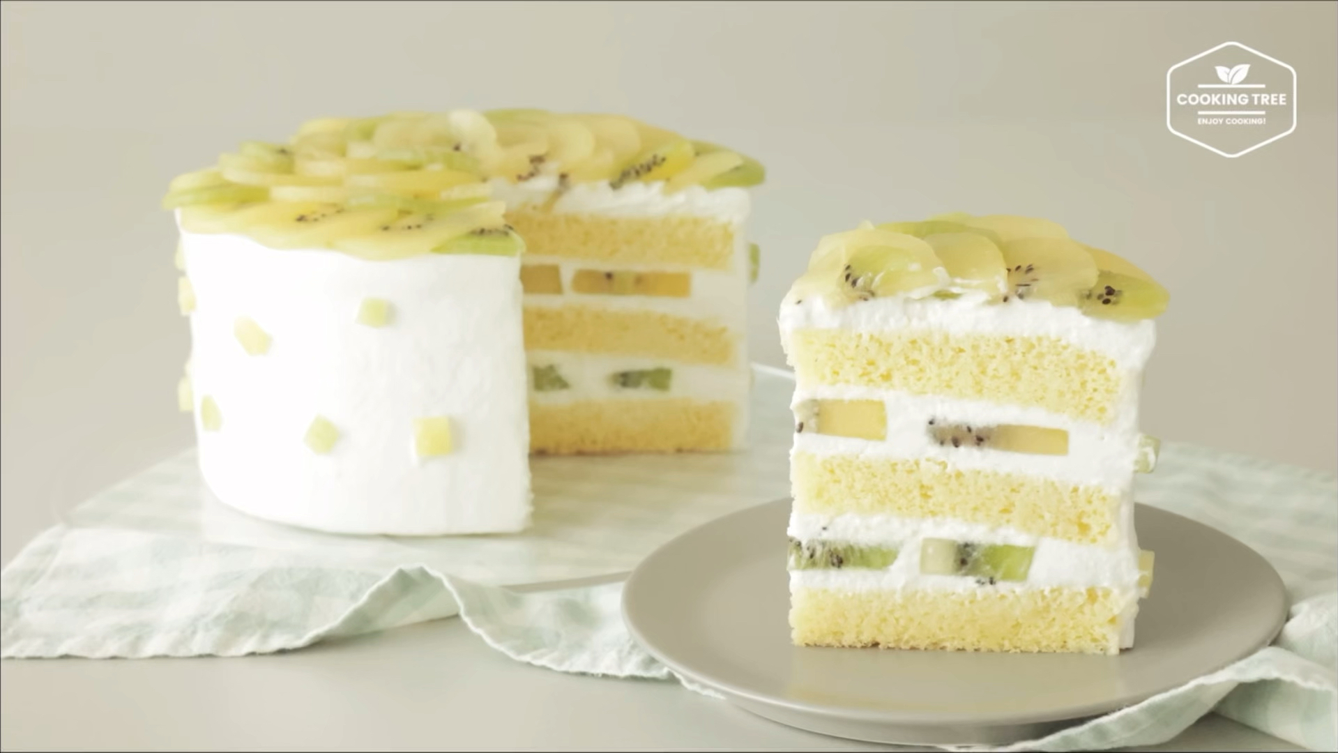 【西点】猕猴桃水果蛋糕