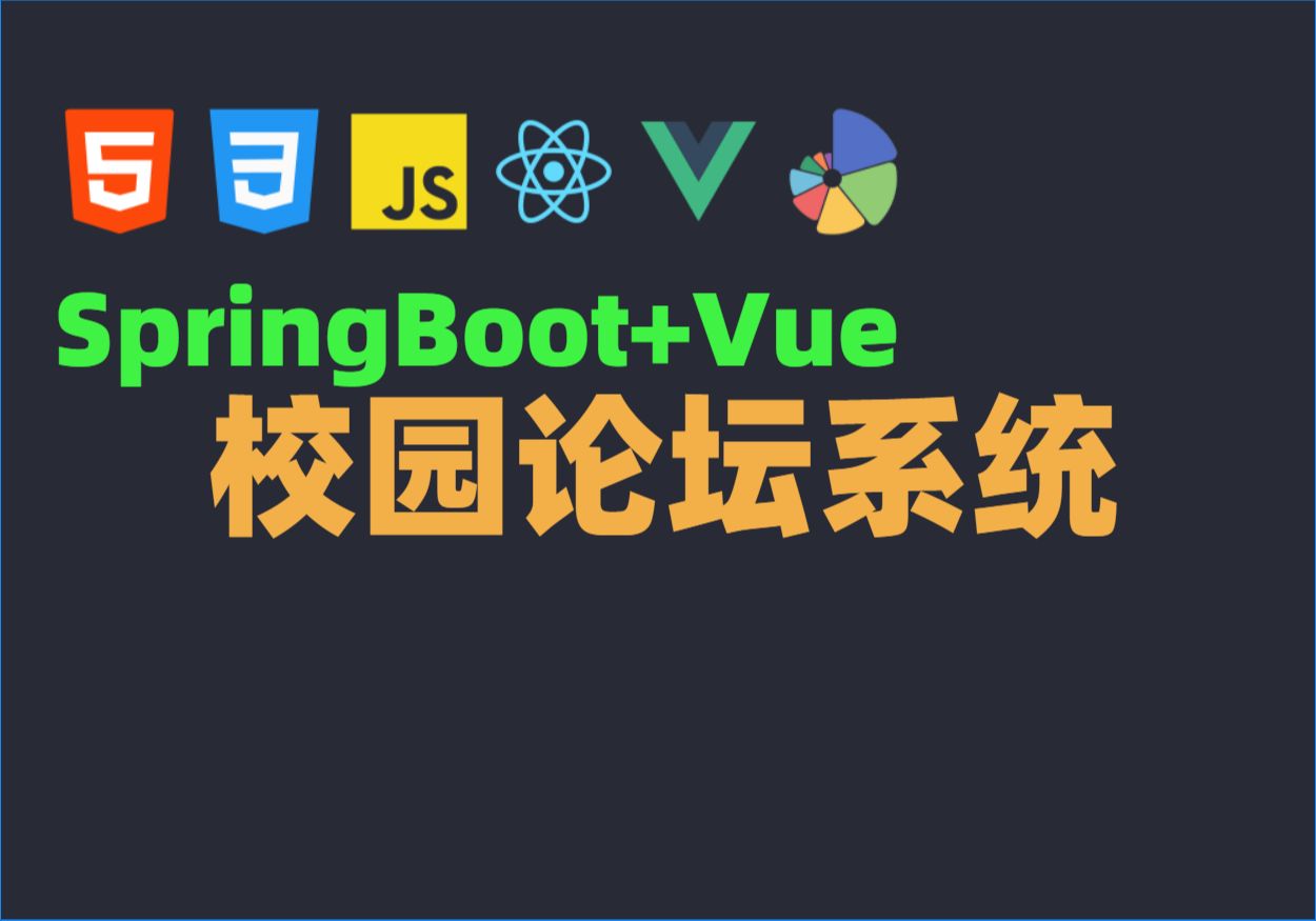 基于SpringBoot的校园论坛系统哔哩哔哩bilibili