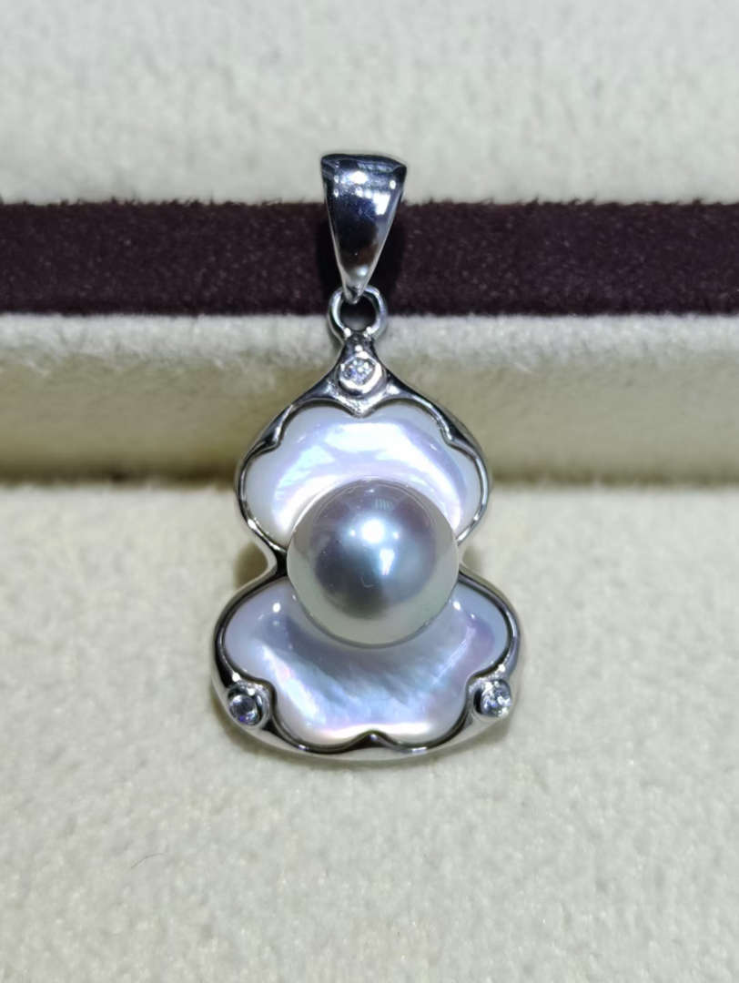 【收藏必备!】s925银贝壳葫芦吊坠,海水真多麻